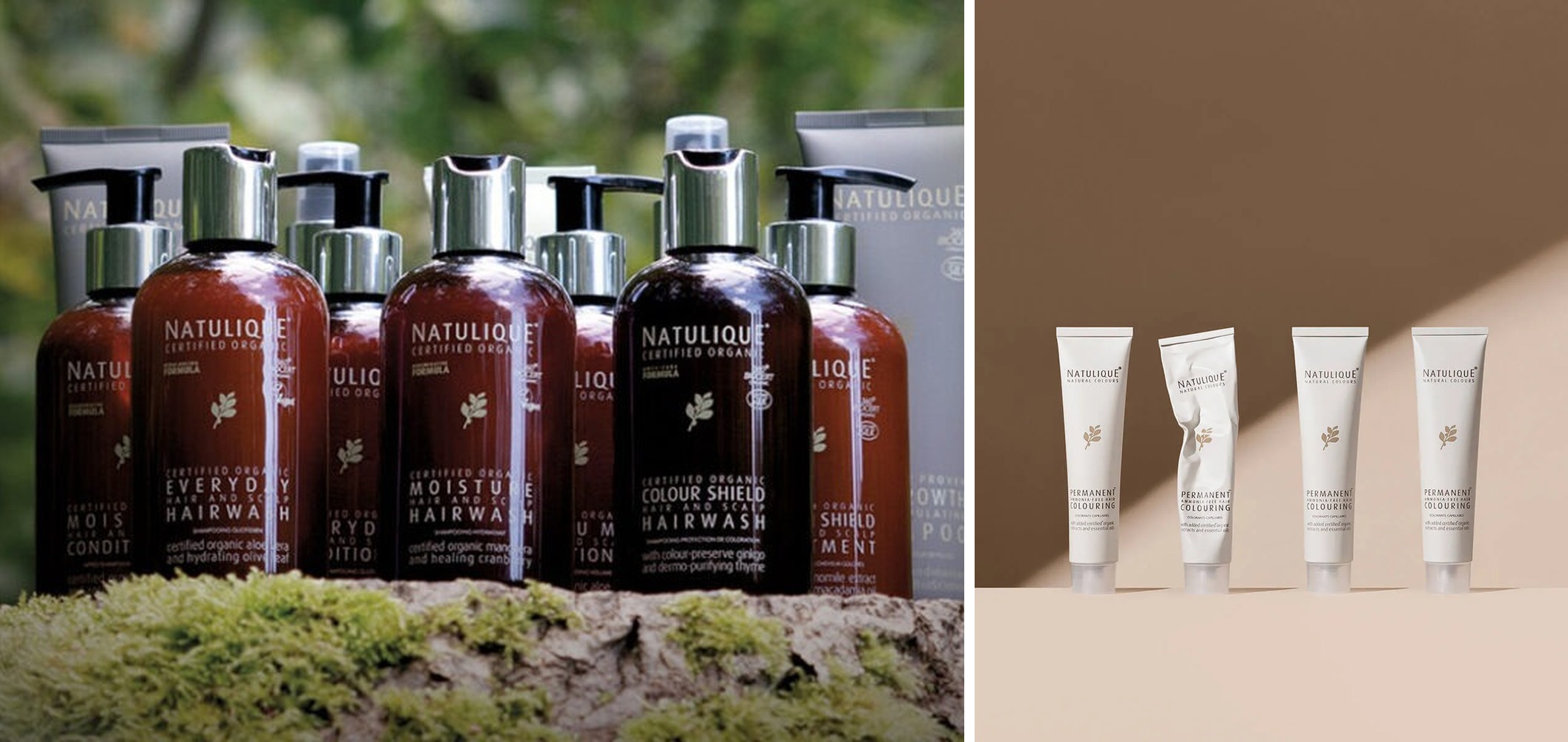 NATULIQUE certified organic hair colour and hair care product line