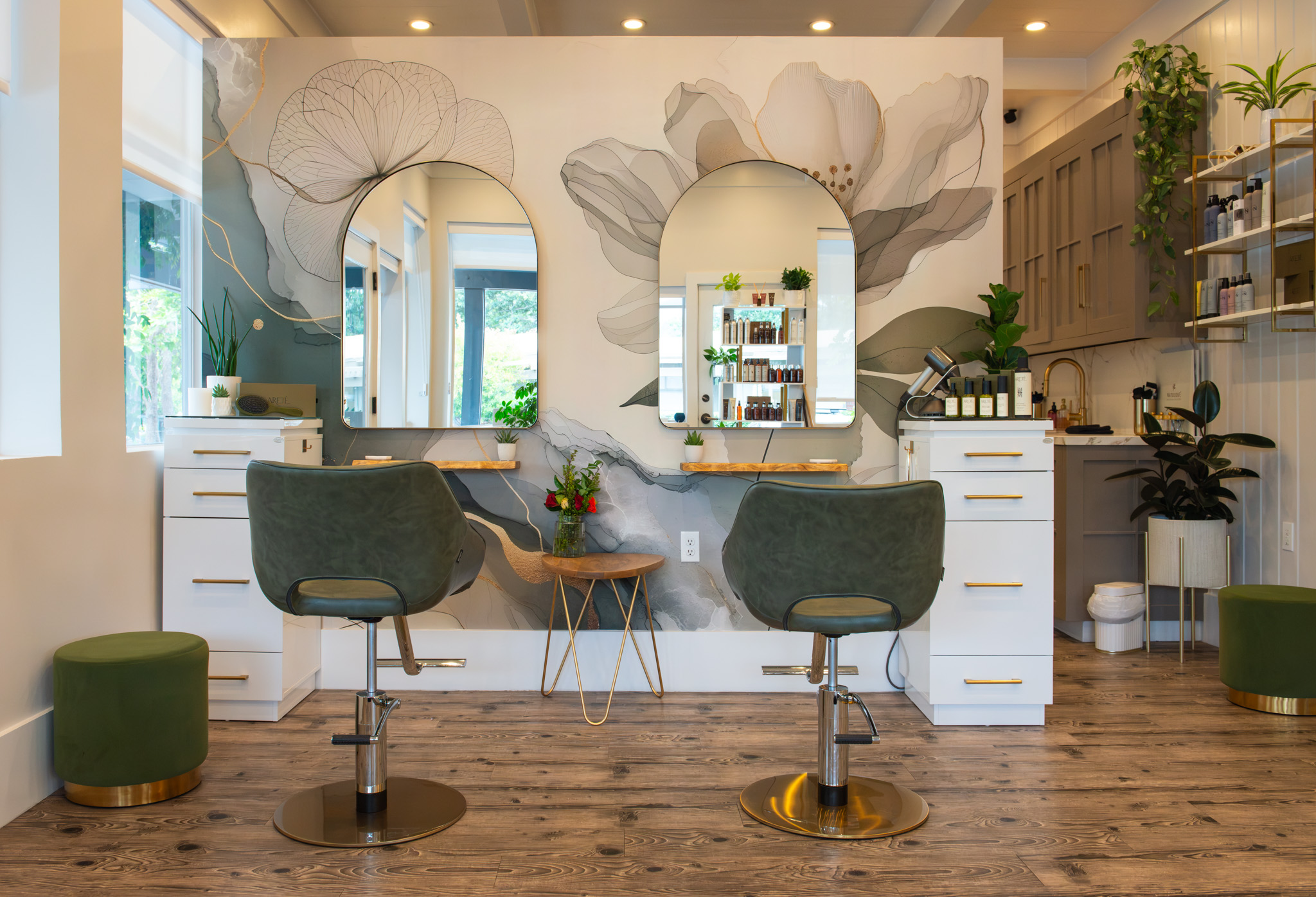 Lumen Hair Studio styling chairs - Mill Valley CA